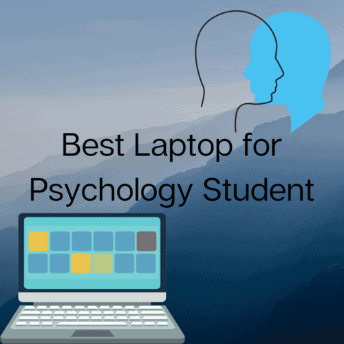 psychology students laptop