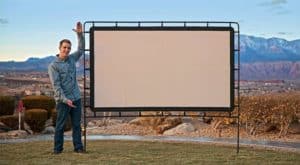 tensioned projection screen