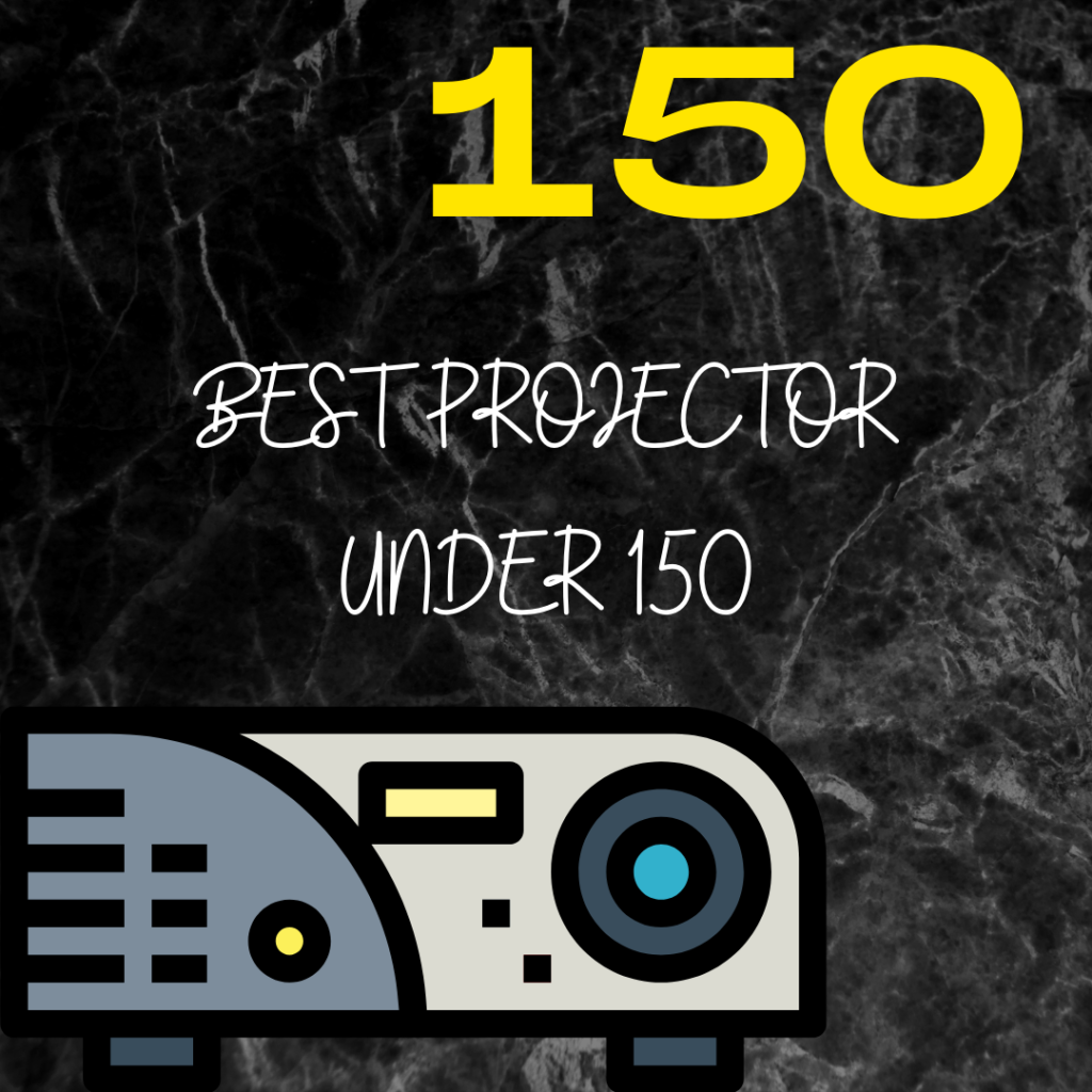 150 icon with projector icon and background